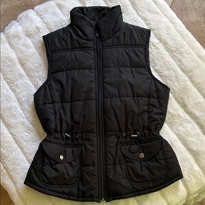 New York & Company Black Puffer Vest